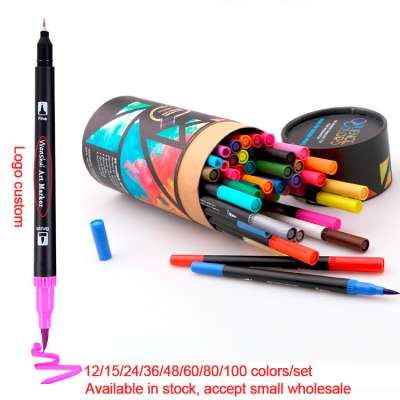 Brush Pen Set Fabricolor Marker Pen Soft Tip Colour Brush pen Calligraphy Finecolour Brush Felt Art Markers Stationery